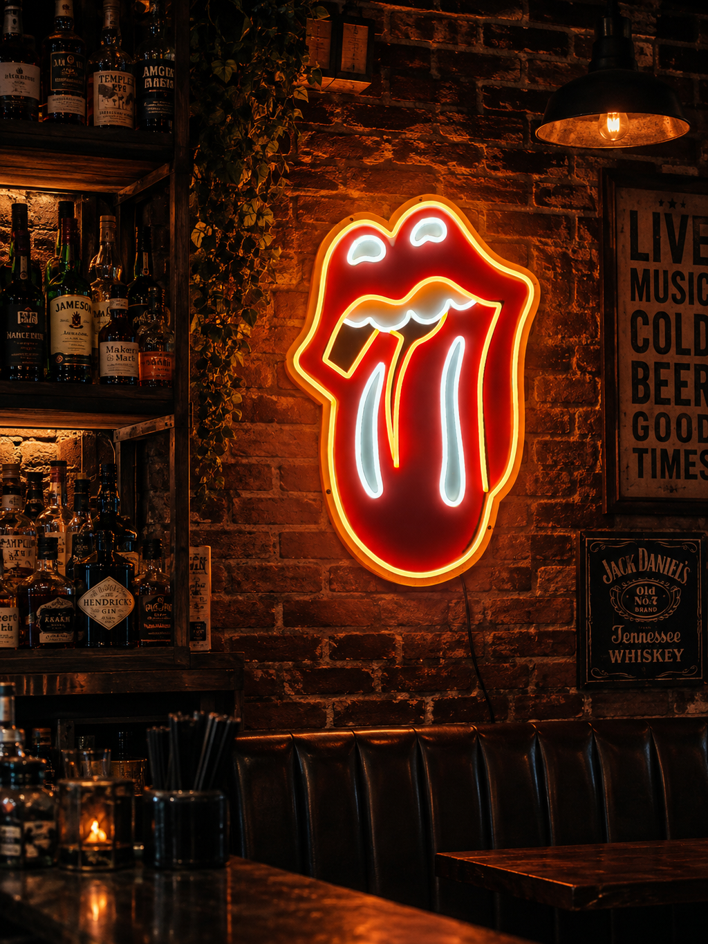 Rolling Stones Neon Sign