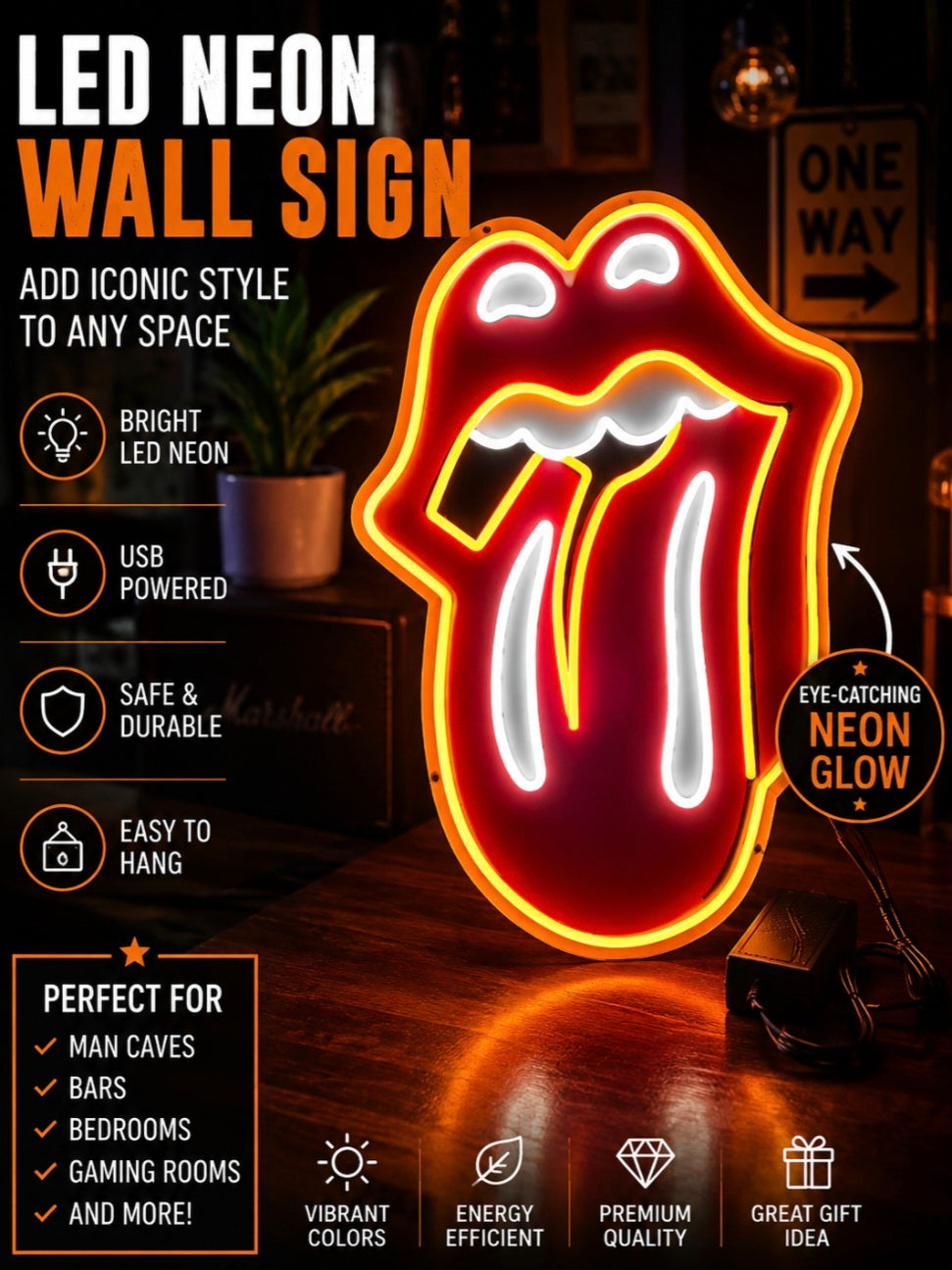 Rolling Stones Neon Sign